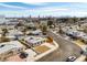 This aerial view showcases the home in a neighborhood with easy access to the Las Vegas strip at 704 Berry Cir, Las Vegas, NV 89107