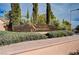 Elegant 'Santalina' community sign surrounded by lush landscaping, creating a welcoming entrance at 85 Alerion St, Las Vegas, NV 89138