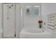 Clean bathroom with shower/tub combo and updated fixtures at 10212 Cider Mill Rd, Las Vegas, NV 89135