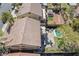 Aerial view of backyard featuring pool, patio, seating and outdoor kitchen at 1163 Highbury Grove St, Henderson, NV 89002