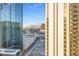 Stunning city view showcasing modern high-rise buildings against a clear blue sky in a vibrant urban setting at 135 E Harmon Ave # 2601&2603, Las Vegas, NV 89109