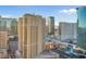 Expansive city view featuring elegant high-rise buildings and bustling streets in a vibrant urban landscape at 135 E Harmon Ave # 2601&2603, Las Vegas, NV 89109