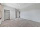 Large bedroom showing sliding door closet and a ceiling fan at 1381 Robard St, Las Vegas, NV 89135