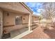 Charming front porch with decorative columns and space for outdoor seating at 2153 Hookcross Cir, Henderson, NV 89074