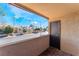 A view from a balcony with decorative tile flooring and railing at 2451 N Rainbow Blvd # 2139, Las Vegas, NV 89108