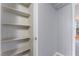 A walk in closet featuring floating shelves and room for plenty of storage at 2451 N Rainbow Blvd # 2139, Las Vegas, NV 89108