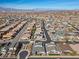 Broad aerial perspective of a vibrant suburban neighborhood with modern homes, landscaping, and distant city views at 3025 Merlesco Ave, Henderson, NV 89044