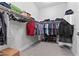 Walk-in closet with ample storage, clothing racks, shoe racks, and space for organization at 3025 Merlesco Ave, Henderson, NV 89044