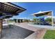 Wide angle view of the neighborhood park featuring play structures and picnic tables at 387 Layla Bay St, Henderson, NV 89014