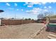 Large backyard with potential for landscaping, bordered by a block wall for privacy at 3910 Cheryl Clay Way, North Las Vegas, NV 89032