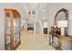 Bright foyer featuring high ceilings, marble floors, and an elegant staircase at 4200 Topsider St, Las Vegas, NV 89129