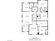 Detailed second floor plan of the house showcasing bedrooms, bathrooms, Gathering room, laundry and walk-in closets at 4220 Porticella Ave, North Las Vegas, NV 89084