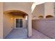 Relaxing covered patio with sliding glass door access to the home's interior at 4626 Lime Straight Dr, Las Vegas, NV 89115