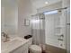 Bright bathroom with a tub, shower, and a modern vanity with a mirror at 6544 Sandero Springs St, Las Vegas, NV 89166