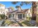 Backyard showing patio, a garden and mature landscaping at 6961 Emerald Springs Ln, Las Vegas, NV 89113