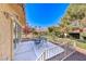 Private patio with seating area and yard view at 7232 Vista Bonita Dr, Las Vegas, NV 89149