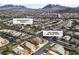 This aerial view showcases the home's location near the Community Park and neighborhood streets at 790 Tossa De Mar Ave, Henderson, NV 89002