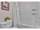 Well-lit bathroom with a shower and toilet at 790 Tossa De Mar Ave, Henderson, NV 89002