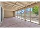 Spacious screened porch overlooking backyard at 9101 Dolphin Cove Ct, Las Vegas, NV 89117