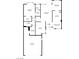 Detailed floor plan showcasing the layout of the home including the placement of the living spaces at 9300 Villa Ridge Dr, Las Vegas, NV 89134