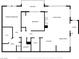 Floor plan showcasing primary bedroom, secondary bedroom, living room, kitchen, dining, and three bathrooms at 107 Topsail Dr, Boulder City, NV 89005