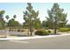 Well maintained community with mature trees, landscaping, and parking near the amenity at 108 Zenith Point Ave, North Las Vegas, NV 89032