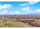 Aerial view of community with city skyline at 11713 Redwood Mountain Ave, Las Vegas, NV 89138