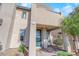 Contemporary home with teal front door and covered entryway at 11713 Redwood Mountain Ave, Las Vegas, NV 89138