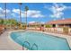 Outdoor pool with surrounding neighborhood at 2541 La Cara Ave, Las Vegas, NV 89121