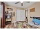 Bedroom features wood floors, a large closet, and neutral colored walls at 2737 Sunrise Day Ct, Las Vegas, NV 89142