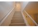 Modern stairs leading to the upper level of the home at 3561 Arville St # 801B, Las Vegas, NV 89103