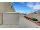 View of the side yard with extra storage and rock landscaping at 6105 Port Of Dreams Dr, Las Vegas, NV 89130