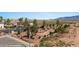 Aerial view of the community with well-maintained landscaping, pathways, and common areas amidst a desert backdrop at 700 Aztec Cir # 2E, Mesquite, NV 89027