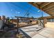 Backyard featuring a concrete patio and a walkway leading to a detached structure needing work at 709 N 22Nd St, Las Vegas, NV 89101