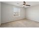 Bright bedroom with ceiling fan and neutral wall colors at 9875 Vista Meadows Ave, Las Vegas, NV 89148