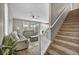 View of the staircase leading upstairs from the living room at 10211 Starlit Canyon Ct, Las Vegas, NV 89141