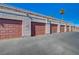 Row of garages with designated parking spaces at 1800 Edmond St # 252, Las Vegas, NV 89146