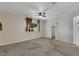 Bright bedroom with window, closet, and ceiling fan at 1808 Birch St, Las Vegas, NV 89102