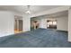 Open dining area with chandelier and fireplace at 1808 Birch St, Las Vegas, NV 89102