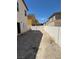 Long, narrow backyard with block wall at 2130 Trebbiano Way, Las Vegas, NV 89156