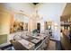 Dining room featuring a chandelier, ample storage, and seating for ten at 2793 Red Arrow Dr, Las Vegas, NV 89135