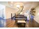 Open foyer featuring a piano, winding staircase, and decorative chandelier at 2793 Red Arrow Dr, Las Vegas, NV 89135