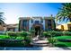 Stunning stone front home featuring manicured landscaping, stone accents, and a grand entrance at 2793 Red Arrow Dr, Las Vegas, NV 89135