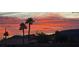 A scenic view of the sunset with Palm Trees in the foreground at 286 Fairmeadow St, Henderson, NV 89012