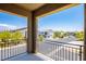 Private balcony with view of the community and street at 4495 Violet Flowers St # 2046, North Las Vegas, NV 89031