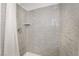 Beautifully tiled shower with mosaic tile and sleek fixtures at 659 D Ave, Boulder City, NV 89005