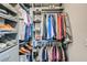 Organized closet featuring shelving and hanging rods for optimal clothing and accessories storage at 8560 Foundry Branch Ln, Las Vegas, NV 89113