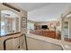 View of living room, open floor plan, from the bar area with pass through at 8908 Rocky Shore Dr, Las Vegas, NV 89117