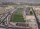 Aerial view of community sports complex with multiple athletic fields and ample parking at 928 Allure Dr, Las Vegas, NV 89128