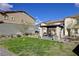Community space with covered seating area and green landscaping at 1132 Ruby Sparrow St, Henderson, NV 89011